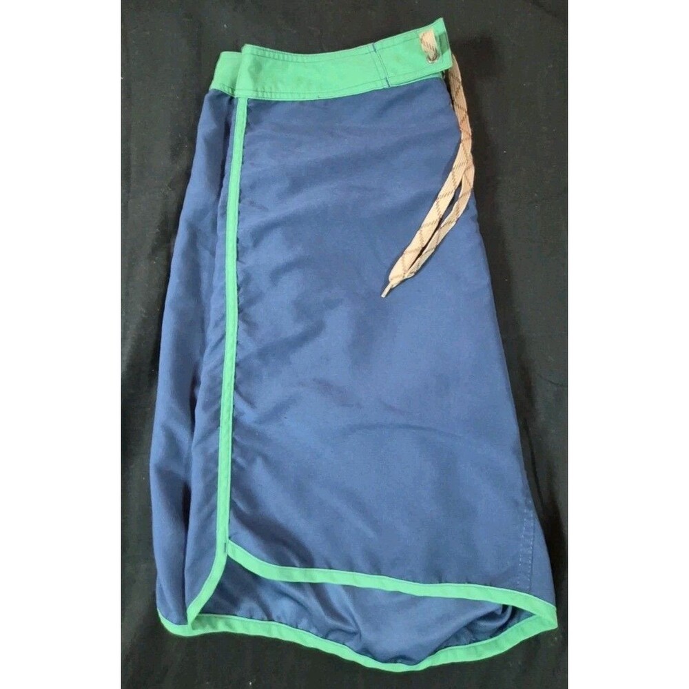 Howler Bros Bruja Board Shorts Mens Size 34 Navy Blue/Green Drawstring Quick Dry